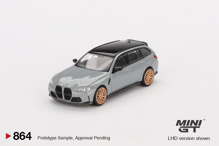 [PREORDER] Mini GT - 1/64 BMW M3 Competition Touring Brooklyn Grey RHD Diecast Scale Model Car - MGT00864 - R - MODEL CARS UKMODEL CAR#INNO64##TARMAC##diecast_model#