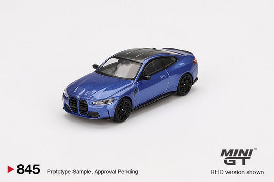 [PREORDER] Mini GT - 1/64 BMW M4 Competition G82 Portimao Blue RHD DIECAST SCALE MODEL CAR - MGT00845 - R - MODEL CARS UKMODEL CAR#INNO64##TARMAC##diecast_model#