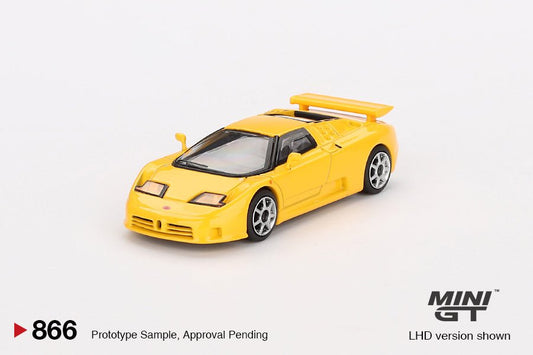 [PREORDER] Mini GT - 1/64 Bugatti EB110 Super Sport Giallo Bugatti LHD Diecast Scale Model Car - MGT00866 - L - MODEL CARS UKMODEL CAR#INNO64##TARMAC##diecast_model#