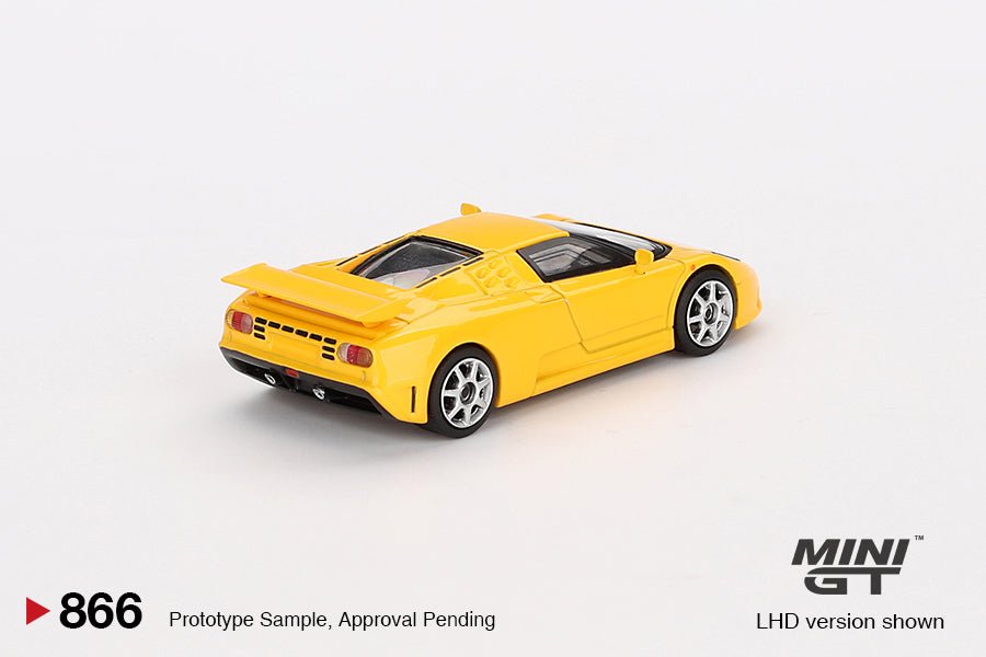 [PREORDER] Mini GT - 1/64 Bugatti EB110 Super Sport Giallo Bugatti LHD Diecast Scale Model Car - MGT00866 - L - MODEL CARS UKMODEL CAR#INNO64##TARMAC##diecast_model#