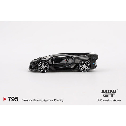 [PREORDER] Mini GT - 1/64 BUGATTI VISION GRAN TURISMO BLACK LHD DIECAST SCALE MODEL CAR - MGT00795 - L - MODEL CARS UKMODEL CAR#INNO64##TARMAC##diecast_model#