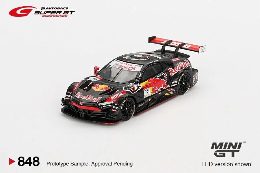 [PREORDER] Mini GT - 1/64 Honda NSX - GT Type S GT500 #16 Red Bull MOTUL MUGEN NSX - GT TEAM Red Bull MUGEN 2022 SUPER GT Blister Packaging - MGT00848 - BL - MODEL CARS UKMODEL CAR#INNO64##TARMAC##diecast_model#