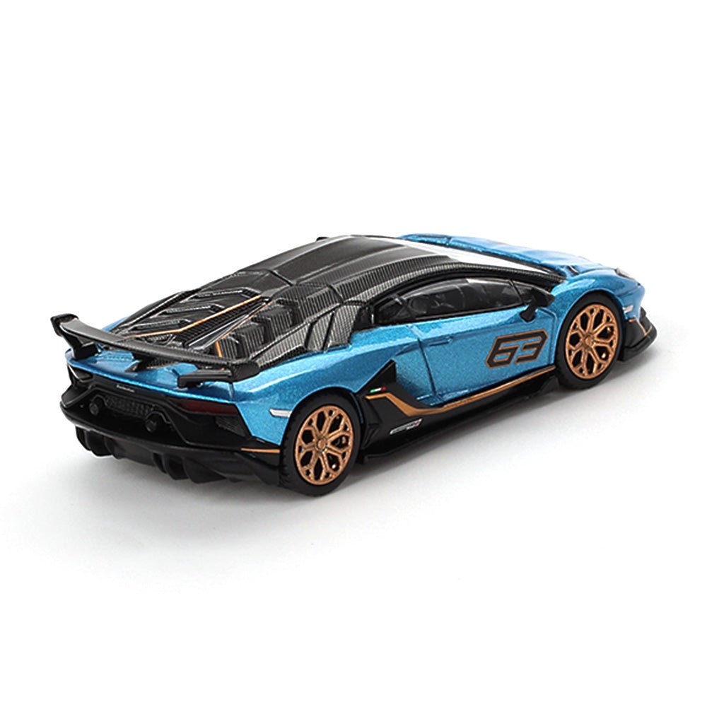 [PREORDER] Mini GT - 1/64 LAMBORGHINI AVENTADOR SVJ 63 BLU AEGIR RHD DIECAST SCALE MODEL CAR - MGT00784 - R - MODEL CARS UKMODEL CAR#INNO64##TARMAC##diecast_model#