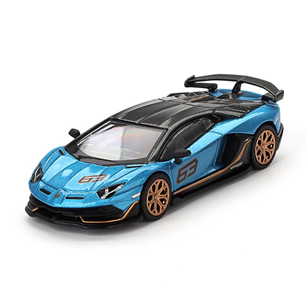 [PREORDER] Mini GT - 1/64 LAMBORGHINI AVENTADOR SVJ 63 BLU AEGIR RHD DIECAST SCALE MODEL CAR - MGT00784 - R - MODEL CARS UKMODEL CAR#INNO64##TARMAC##diecast_model#