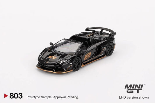 [PREORDER] Mini GT - 1/64 LAMBORGHINI AVENTADOR SVJ 63 ROADSTER NERO ALDEBARAN (RHD) DIECAST SCALE MODEL CAR - MGT00803 - R - MODEL CARS UKMODEL CAR#INNO64##TARMAC##diecast_model#