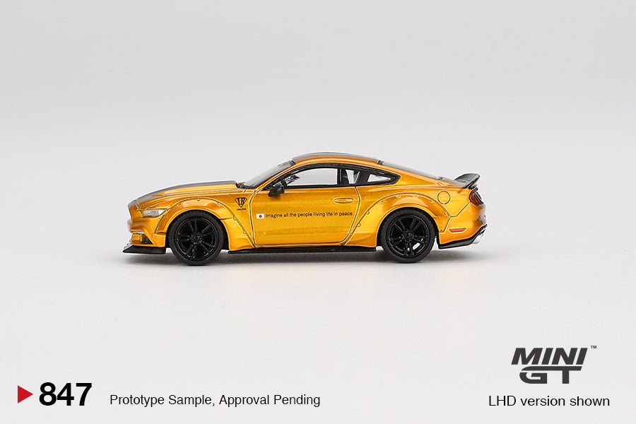 [PREORDER] Mini GT - 1/64 LB - WORKS FORD MUSTANG LB Gold RHD DIECAST SCALE MODEL CAR - MGT00847 - R - MODEL CARS UKMODEL CAR#INNO64##TARMAC##diecast_model#