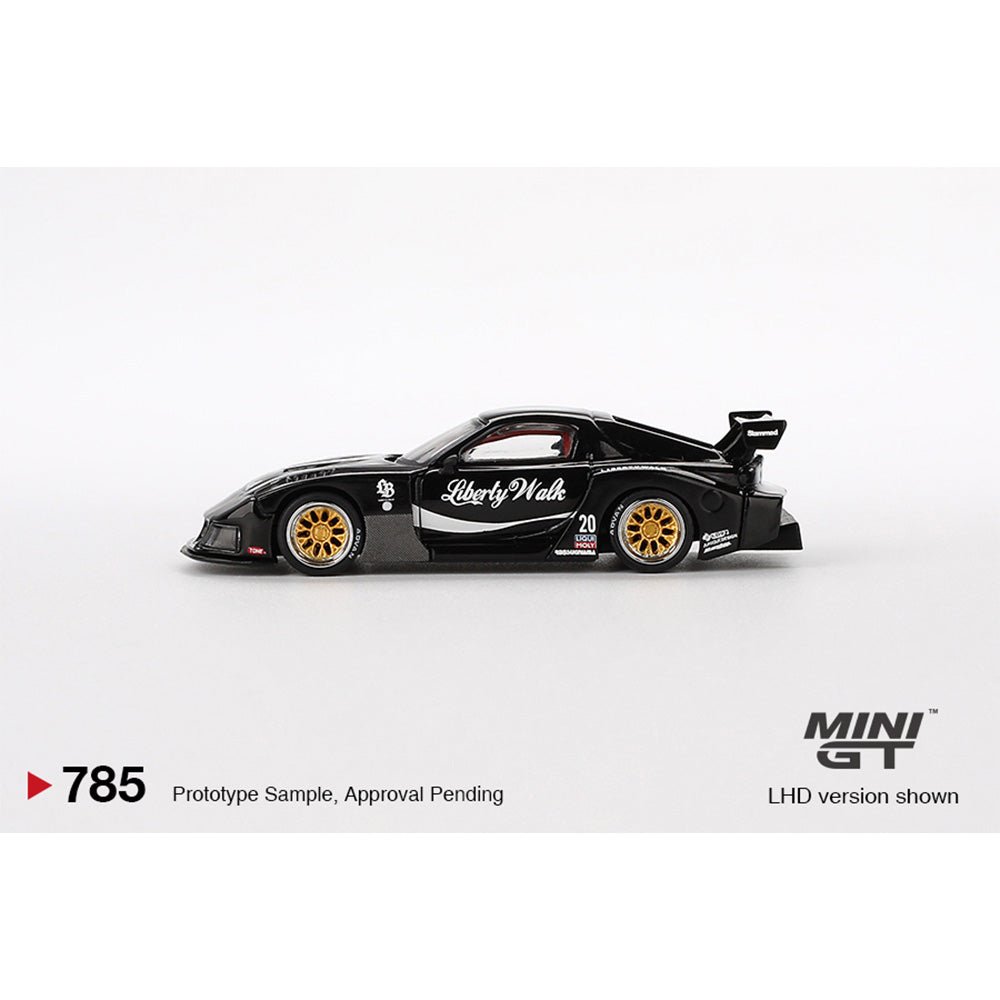 [PREORDER] Mini GT - 1/64 MAZDA RX - 7 LB - SUPER SILHOUETTE LIBERTY WALK BLACK RHD DIECAST SCALE MODEL CAR - MGT00785 - R - MODEL CARS UKMODEL CAR#INNO64##TARMAC##diecast_model#