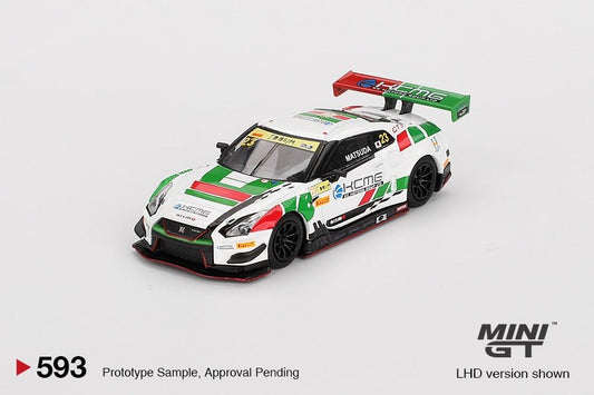 [PREORDER] Mini GT - 1/64 NISSAN GT - R NISMO GT3 NO.23 KCMG 2018 FIA GT WORLD CUP MACAU (LHD) DIECAST SCALE MODEL CAR - MGT00593 - L - MODEL CARS UKMODEL CAR#INNO64##TARMAC##diecast_model#