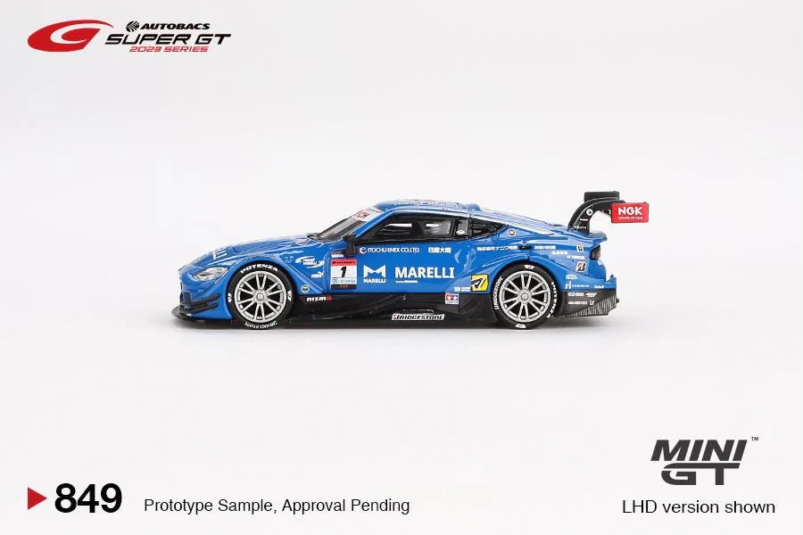 [PREORDER] Mini GT - 1/64 Nissan Z GT500 #1 MARELLI IMPUL Z TEAM IMPUL 2023 SUPER GT Blister Packaging - MGT00849 - BL - MODEL CARS UKMODEL CAR#INNO64##TARMAC##diecast_model#