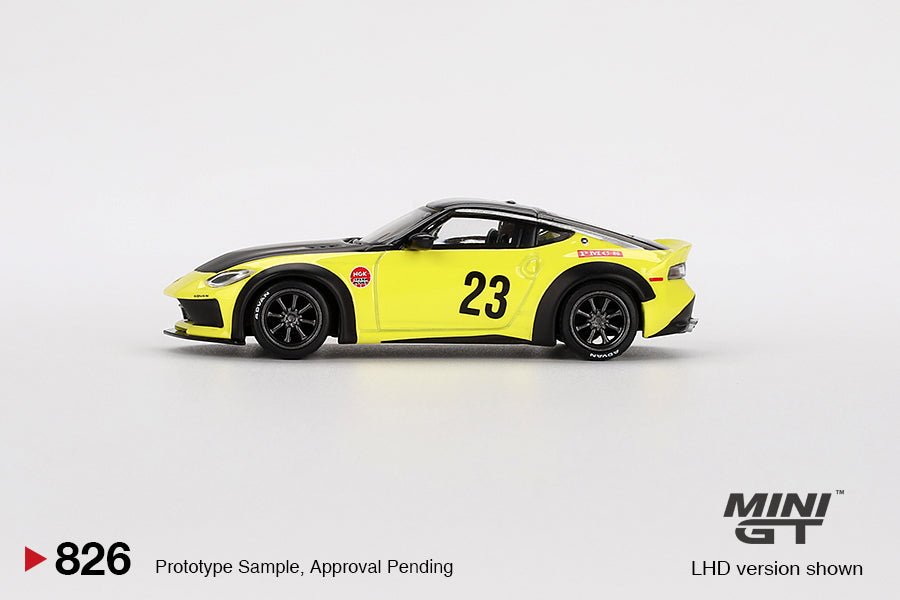 [PREORDER] Mini GT - 1/64 NISSAN Z LB NATION WORKS IKAZUCHI YELLOW (RHD) DIECAST SCALE MODEL CAR - MGT00826 - R - MODEL CARS UKMODEL CAR#INNO64##TARMAC##diecast_model#