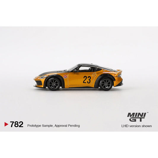 [PREORDER] Mini GT - 1/64 NISSAN Z LB NATION WORKS LB GOLD RHD DIECAST SCALE MODEL CAR - MGT00782 - R - MODEL CARS UKMODEL CAR#INNO64##TARMAC##diecast_model#