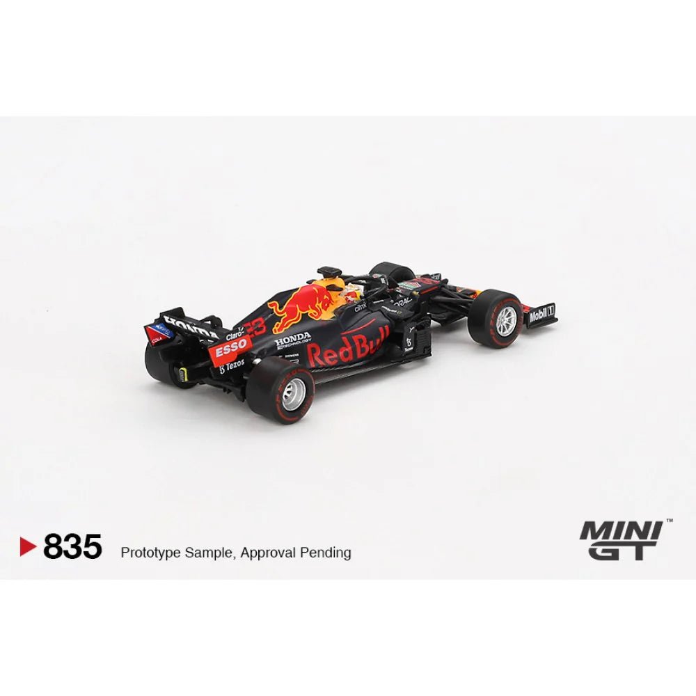 [PREORDER] Mini GT - 1/64 RED BULL RB16B NO.33 M.VERSTAPPEN 2021 ABU DHABI GRAND PRIX WINNER DIECAST SCALE MODEL CAR - MGT00835 - L - MODEL CARS UKMODEL CAR#INNO64##TARMAC##diecast_model#