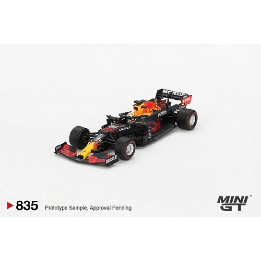 [PREORDER] Mini GT - 1/64 RED BULL RB16B NO.33 M.VERSTAPPEN 2021 ABU DHABI GRAND PRIX WINNER DIECAST SCALE MODEL CAR - MGT00835 - L - MODEL CARS UKMODEL CAR#INNO64##TARMAC##diecast_model#