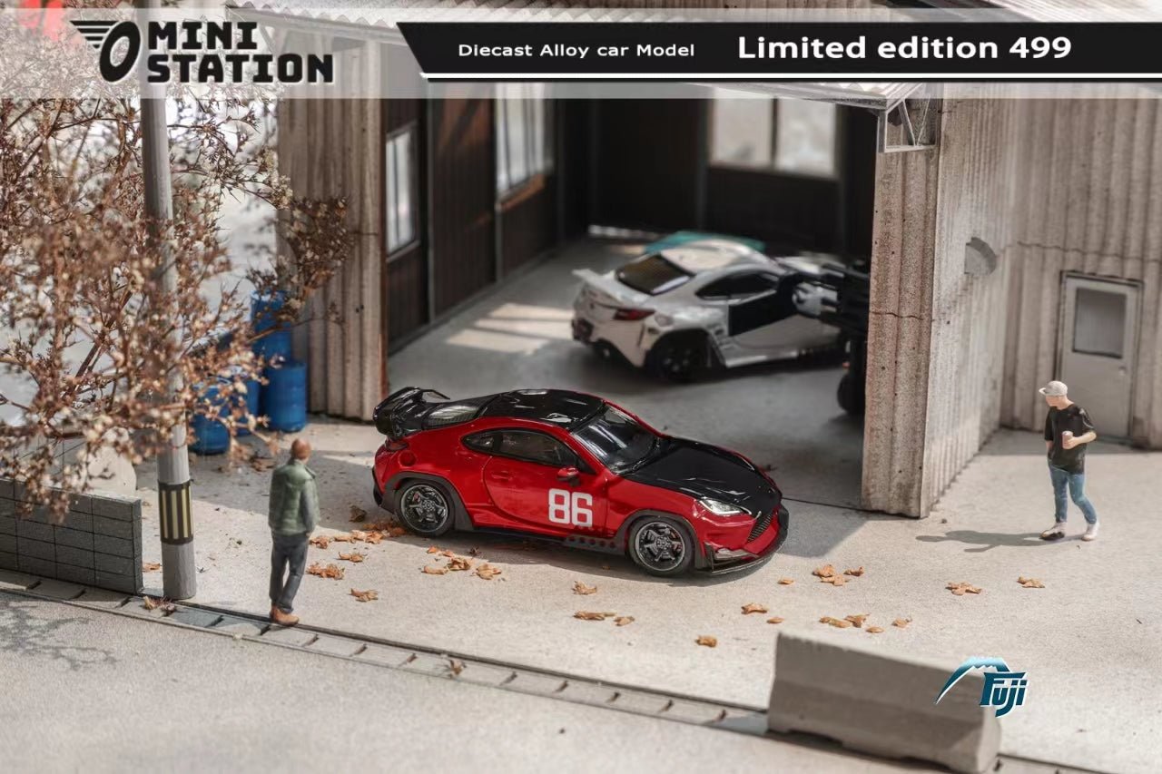 [ PREORDER ] Mini Station x Fuji - 1:64 Pandem GR86 ，ZN8 2022，Rocket Bunny MF GHOST86 - redblack - MODEL CARS UKMODEL CAR#INNO64##TARMAC##diecast_model#