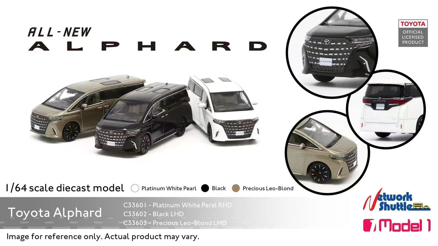 [ PREORDER ] Model 1 - 1/64 Toyota Alphard diecast model car - black LHD - MODEL CARS UKMODEL CAR#INNO64##TARMAC##diecast_model#