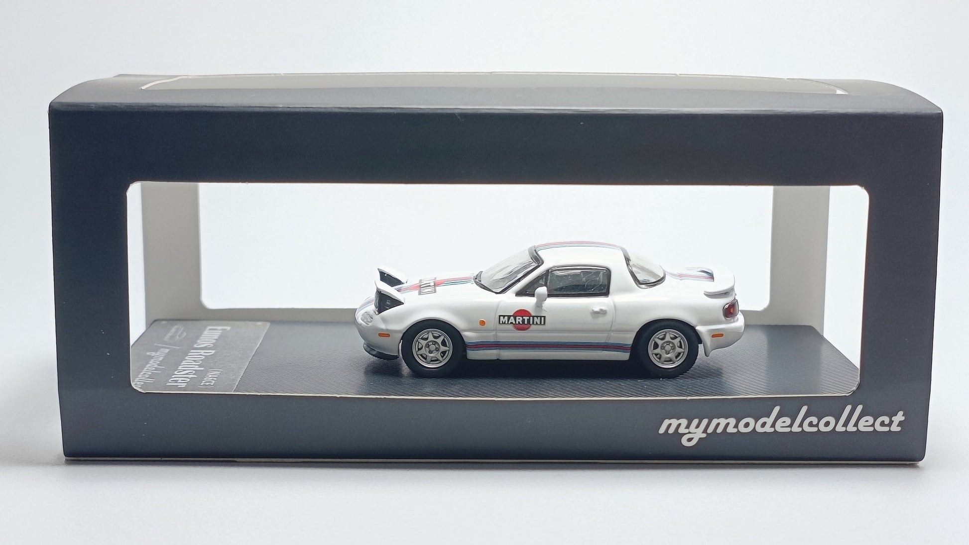 [PREORDER] Model Collect MC - 1/64 EUNOS ROADSTER NA6CE white martini livery diecast model - MODEL CAR UKMODEL CAR#INNO64##TARMAC##diecast_model#