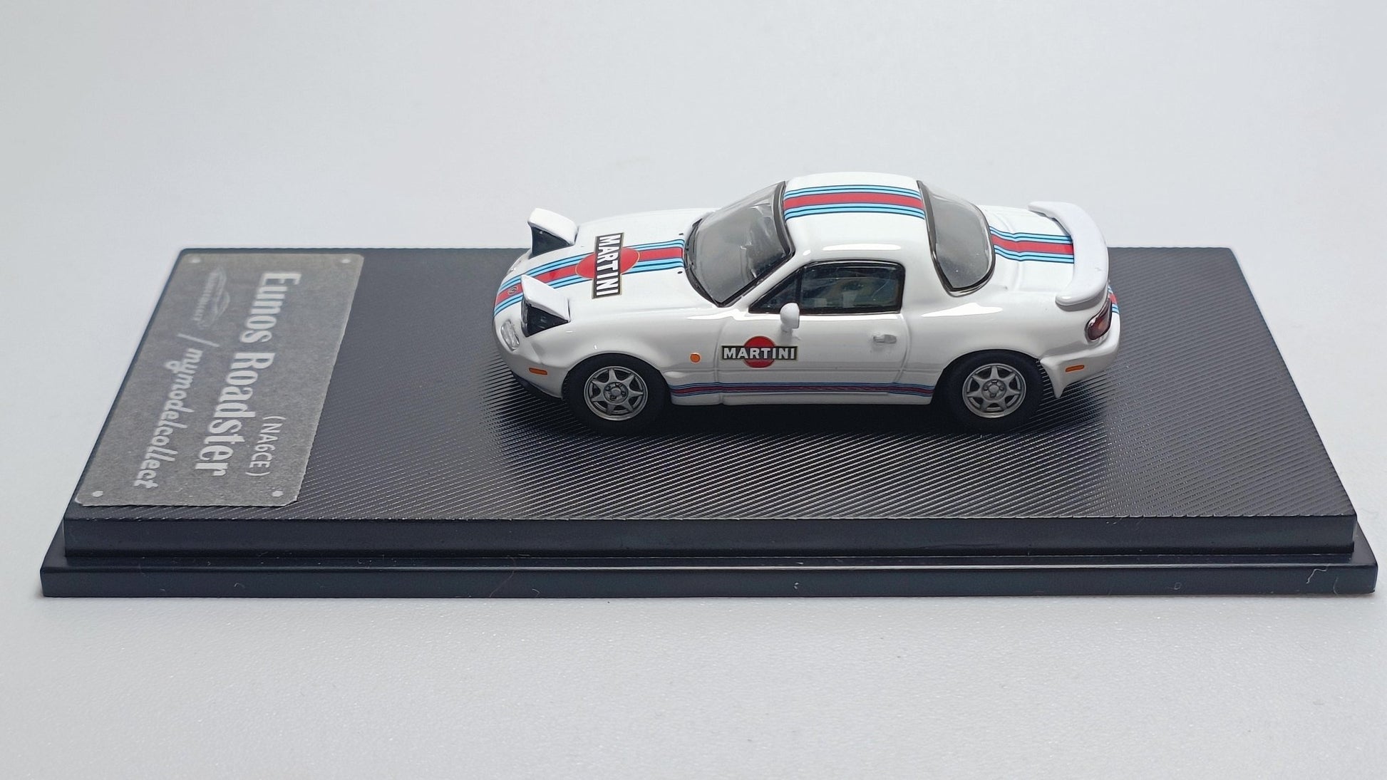 [PREORDER] Model Collect MC - 1/64 EUNOS ROADSTER NA6CE white martini livery diecast model - MODEL CAR UKMODEL CAR#INNO64##TARMAC##diecast_model#