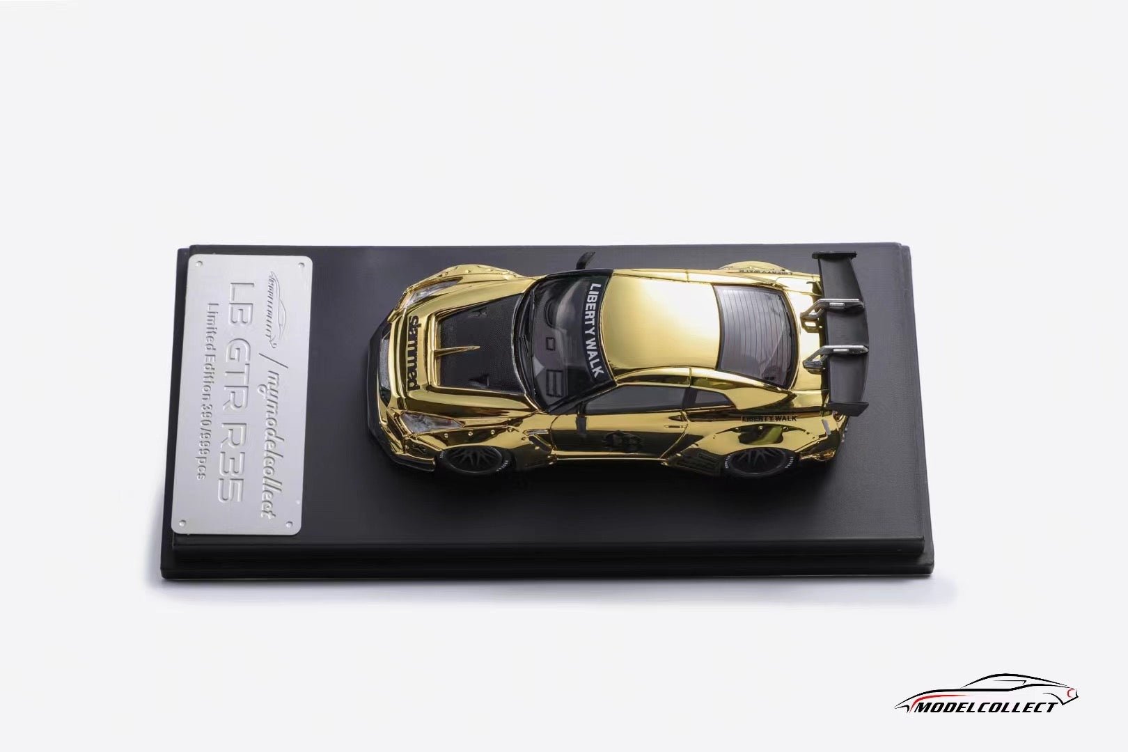 [ PREORDER ] MODEL COLLECT MC 1:64 - GT - R R35，LB 1.5 version Chrome Gold diecast model car - MODEL CARS UKMODEL CAR#INNO64##TARMAC##diecast_model#