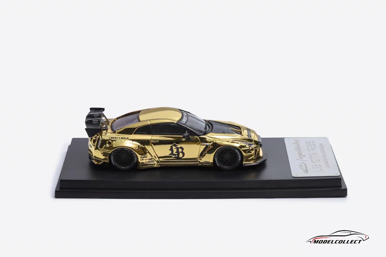 [ PREORDER ] MODEL COLLECT MC 1:64 - GT - R R35，LB 1.5 version Chrome Gold diecast model car - MODEL CARS UKMODEL CAR#INNO64##TARMAC##diecast_model#