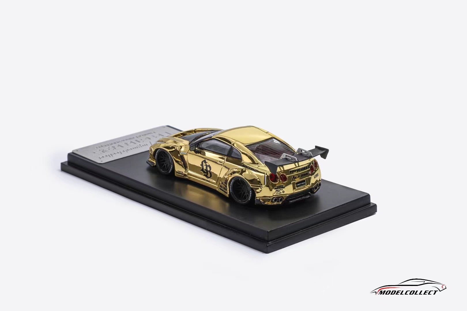 [ PREORDER ] MODEL COLLECT MC 1:64 - GT - R R35，LB 1.5 version Chrome Gold diecast model car - MODEL CARS UKMODEL CAR#INNO64##TARMAC##diecast_model#