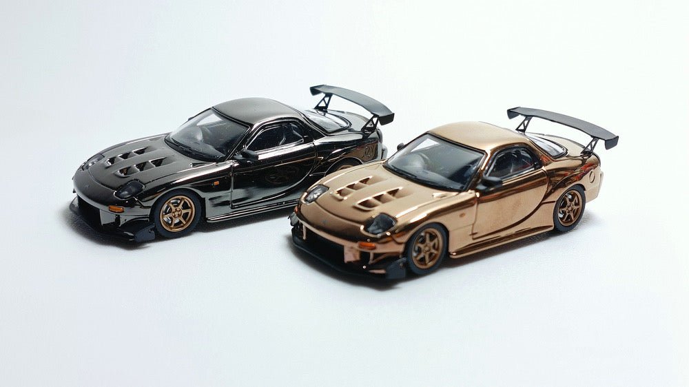 [ PREORDER ] MODEL COLLECT MC1:64 - Mazda RX-7 (FD3S) diecast model - Chrome Gun Grey - MODEL CARS UKMODEL CAR#INNO64##TARMAC##diecast_model#