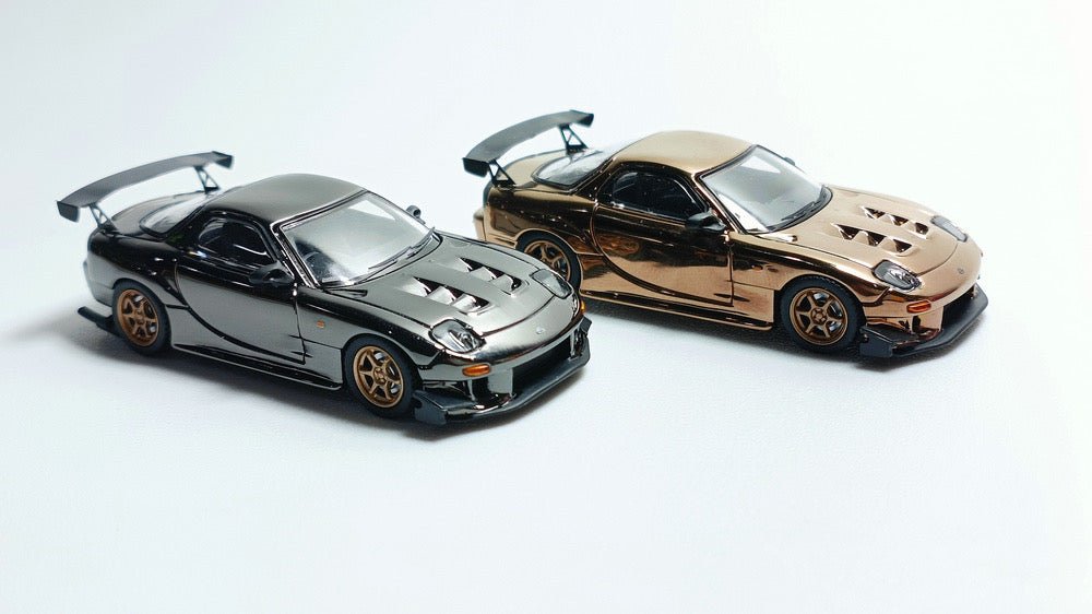 [ PREORDER ] MODEL COLLECT MC1:64 - Mazda RX-7 (FD3S) diecast model - Chrome Gun Grey - MODEL CARS UKMODEL CAR#INNO64##TARMAC##diecast_model#