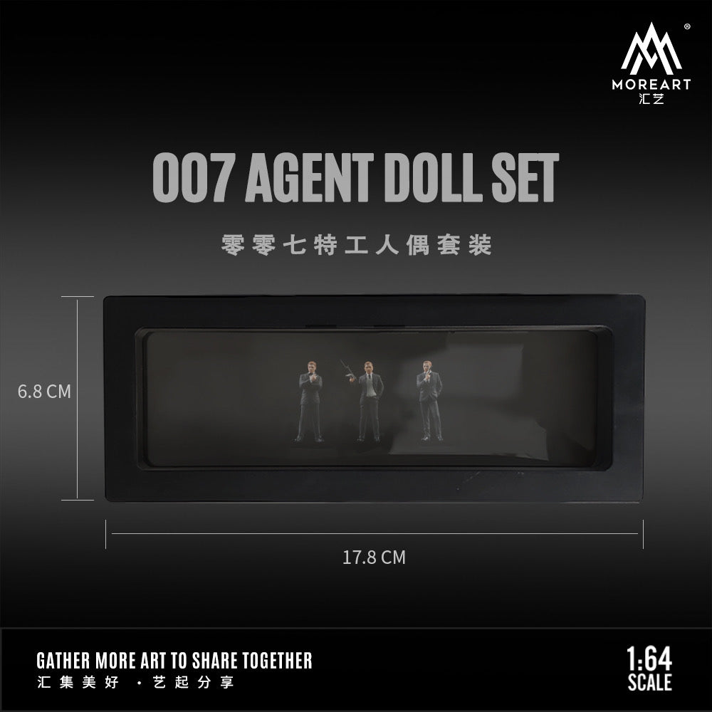 [PREORDER] MoreArt 1/64 007 AGENT DOLL SET - MODEL CAR UKFIGURE#INNO64##TARMAC##diecast_model#