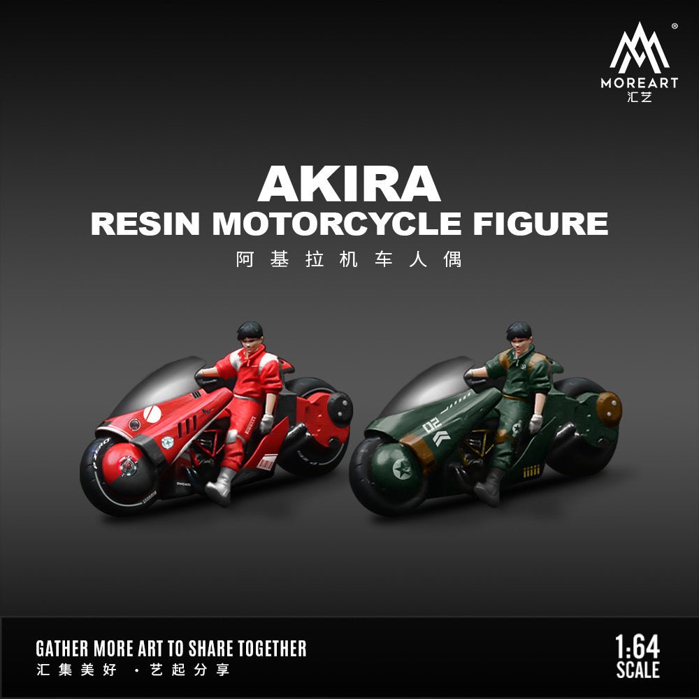 [PREORDER] MoreArt - 1/64 AKIRA RESIN MOTORCYCLE FIGURE - FIGHTER - MODEL CAR UKFIGURE#INNO64##TARMAC##diecast_model#