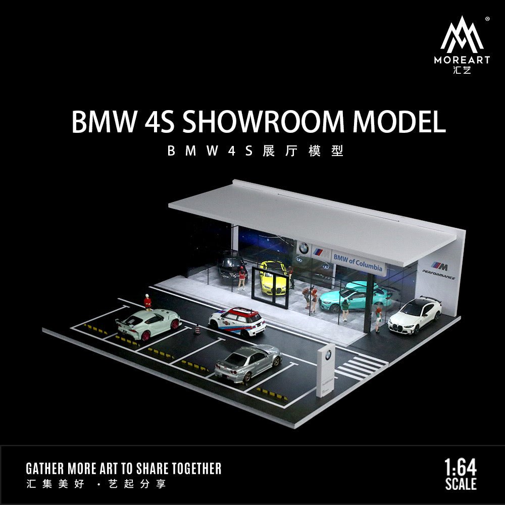 [PREORDER] MoreArt - 1/64 BMW 4S SHOWROOM MODEL Diorama - MODEL CARS UKFIGURE#INNO64##TARMAC##diecast_model#