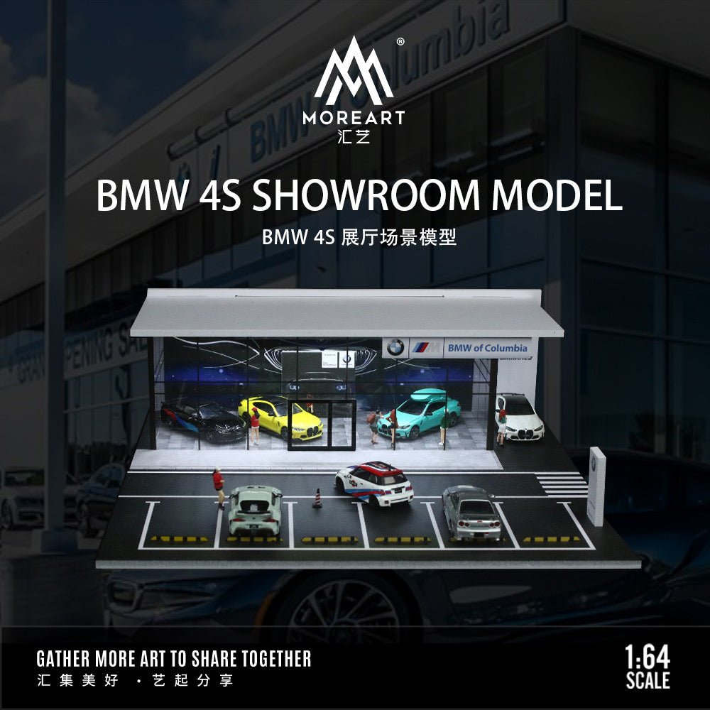 [PREORDER] MoreArt - 1/64 BMW 4S SHOWROOM MODEL Diorama - MODEL CARS UKFIGURE#INNO64##TARMAC##diecast_model#