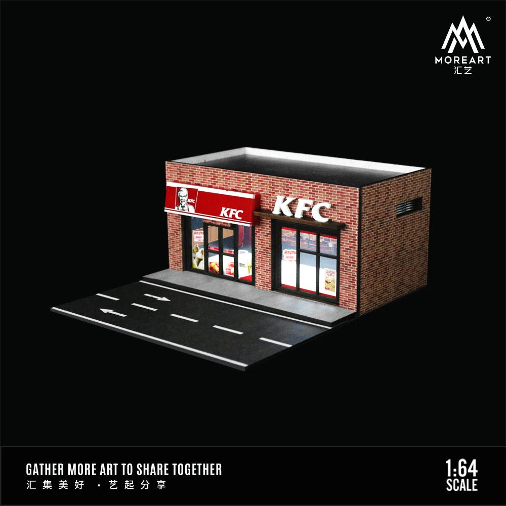 [PREORDER] MoreArt - 1/64 CATERING STORES LIGHTING VERSION INTEGRATED DIORAMA - KFC - MODEL CAR UKFIGURE#INNO64##TARMAC##diecast_model#