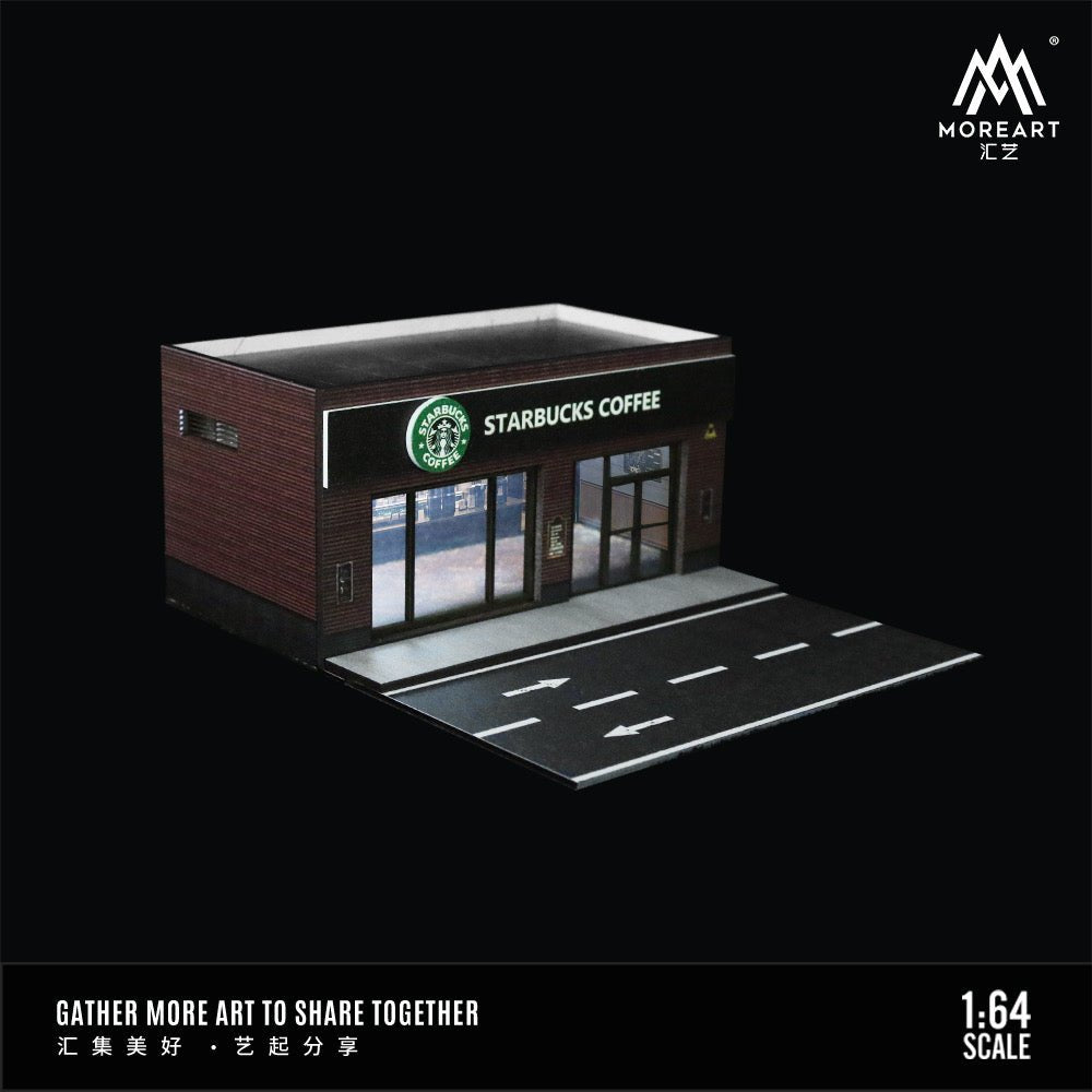 [PREORDER] MoreArt - 1/64 CATERING STORES LIGHTING VERSION INTEGRATED DIORAMA - STARBUCKS COFFEE - MODEL CAR UKFIGURE#INNO64##TARMAC##diecast_model#