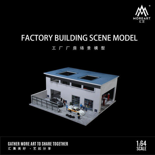 [PREORDER] MoreArt - 1/64 Factory Building Scene Model DIORAMA - MO936403 - MODEL CARS UKFIGURE#INNO64##TARMAC##diecast_model#