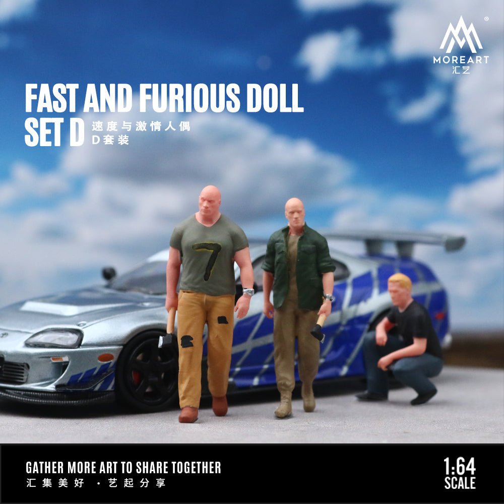 [PREORDER] MoreArt - 1/64 FAST AND FURIOUS DOLL SET D. - MODEL CARS UKFIGURE#INNO64##TARMAC##diecast_model#