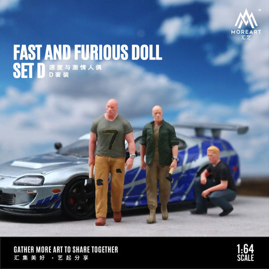 [PREORDER] MoreArt - 1/64 FAST AND FURIOUS DOLL SET D. - MODEL CARS UKFIGURE#INNO64##TARMAC##diecast_model#