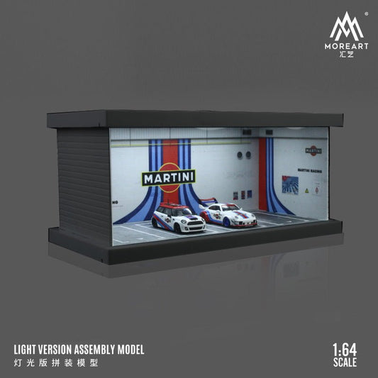 [PREORDER] MoreArt - 1/64 PARKING LOT Light version DIORAMA - Martini - MODEL CARS UKFIGURE#INNO64##TARMAC##diecast_model#