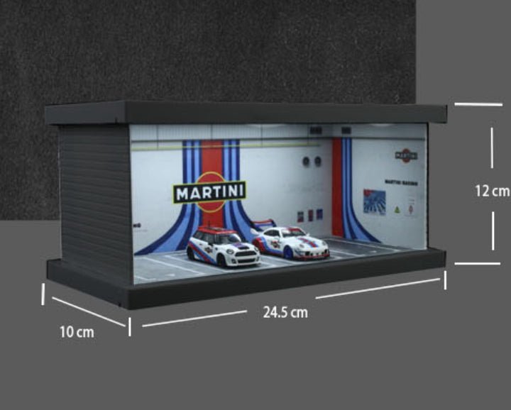 [PREORDER] MoreArt - 1/64 PARKING LOT Light version DIORAMA - Martini - MODEL CARS UKFIGURE#INNO64##TARMAC##diecast_model#