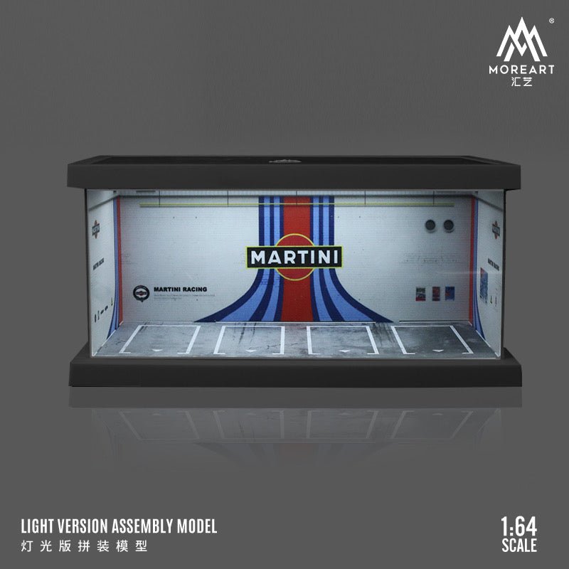 [PREORDER] MoreArt - 1/64 PARKING LOT Light version DIORAMA - Martini - MODEL CARS UKFIGURE#INNO64##TARMAC##diecast_model#