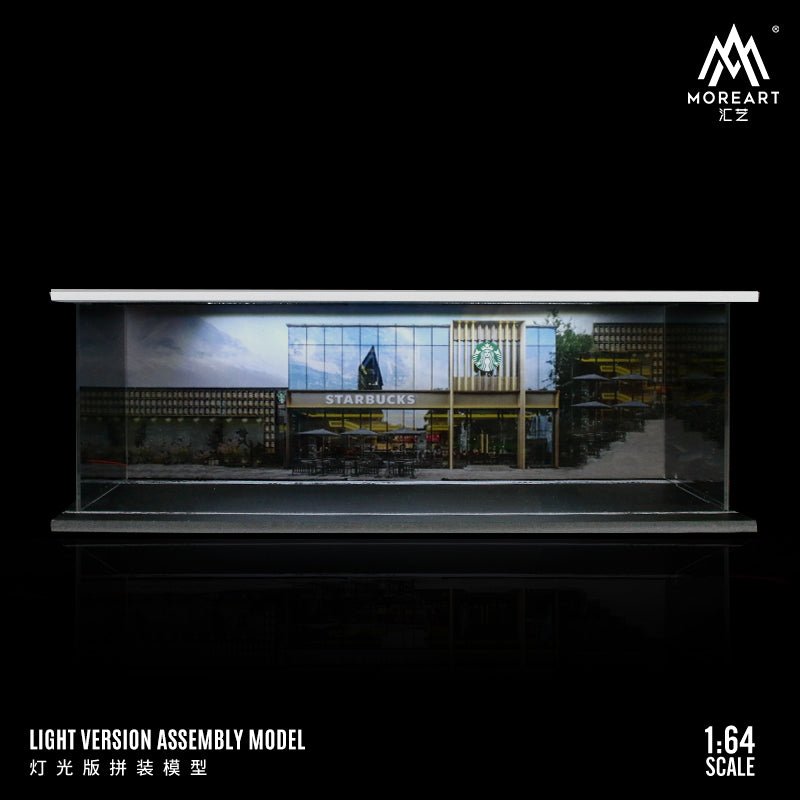 [PREORDER] MoreArt - 1/64 PARKING LOT Light version DIORAMA - Starbucks - MODEL CARS UKFIGURE#INNO64##TARMAC##diecast_model#