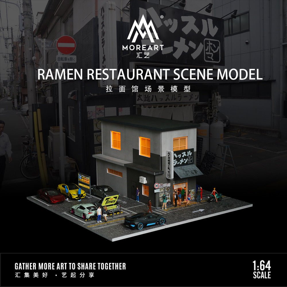 [PREORDER] MoreArt - 1/64 RAMEN RESTAURANT MODEL DIORAMA - MO936404 - MODEL CARS UKDIORAMA#INNO64##TARMAC##diecast_model#