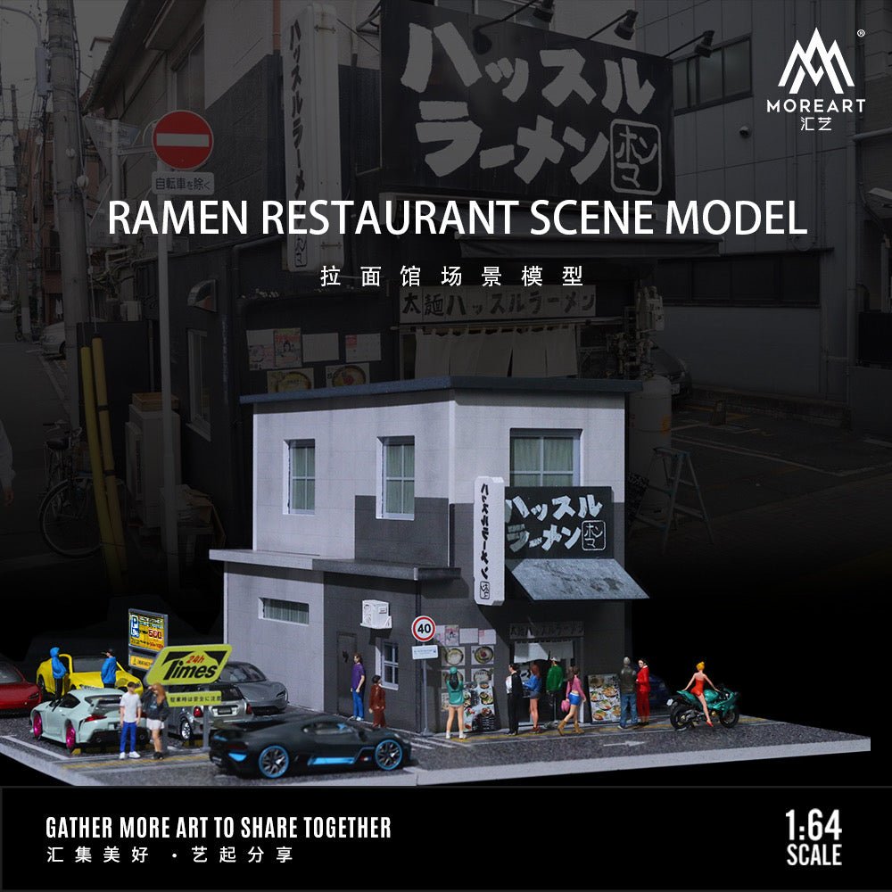 [PREORDER] MoreArt - 1/64 RAMEN RESTAURANT MODEL DIORAMA - MO936404 - MODEL CARS UKDIORAMA#INNO64##TARMAC##diecast_model#