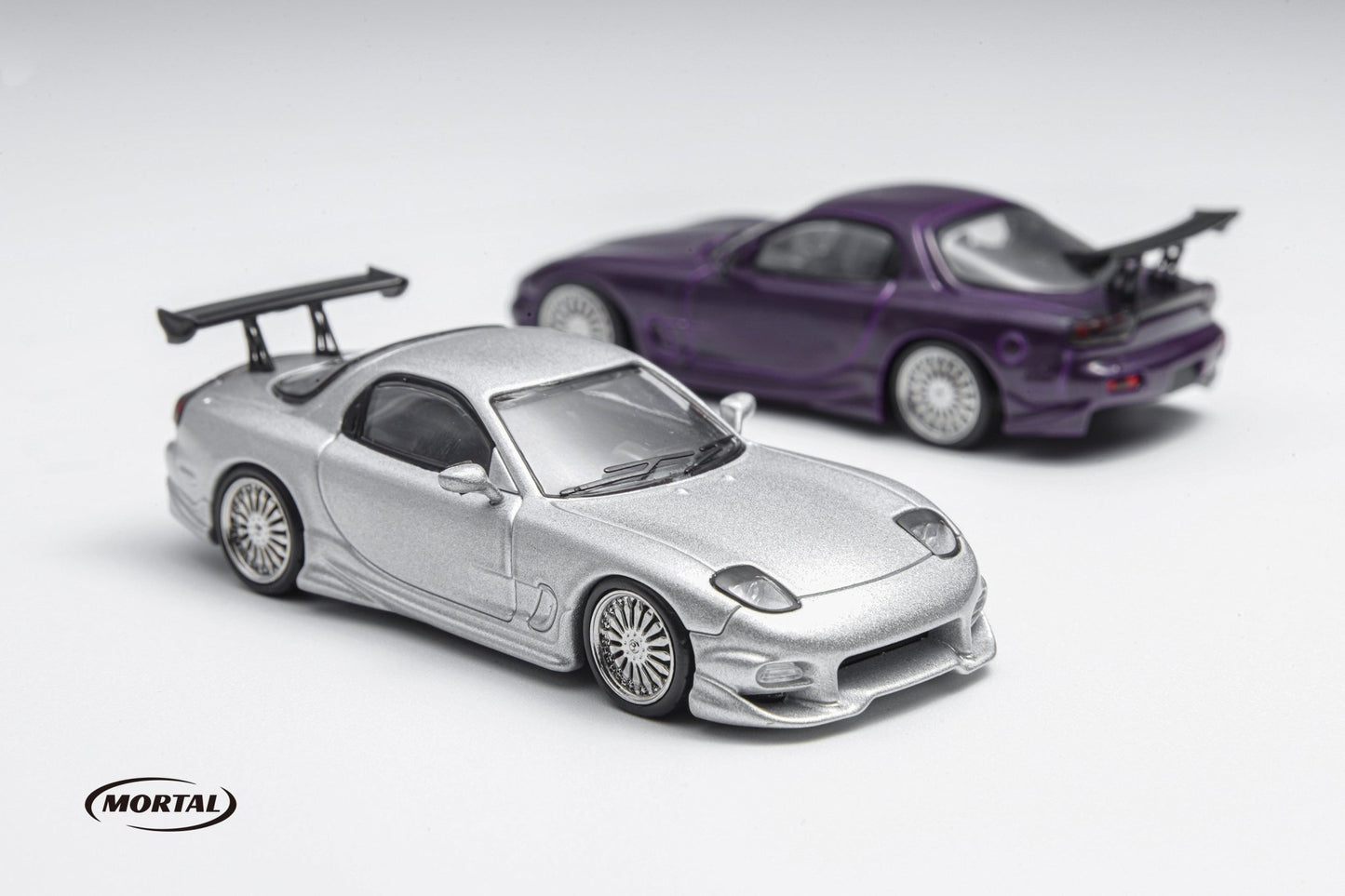 [ PREORDER ] Mortal - 1/64 mazda RX7 Veilside diecast model ( Fast and furious color matching )- SILVER - MODEL CAR UKMODEL CAR#INNO64##TARMAC##diecast_model#