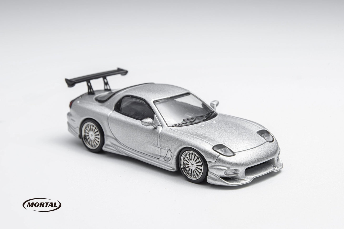 [ PREORDER ] Mortal - 1/64 mazda RX7 Veilside diecast model ( Fast and furious color matching )- SILVER - MODEL CAR UKMODEL CAR#INNO64##TARMAC##diecast_model#