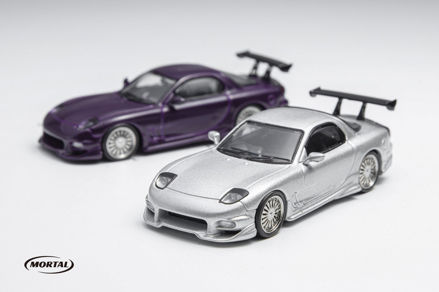 [ PREORDER ] Mortal - 1/64 mazda RX7 Veilside diecast model ( Fast and furious color matching )- SILVER - MODEL CAR UKMODEL CAR#INNO64##TARMAC##diecast_model#