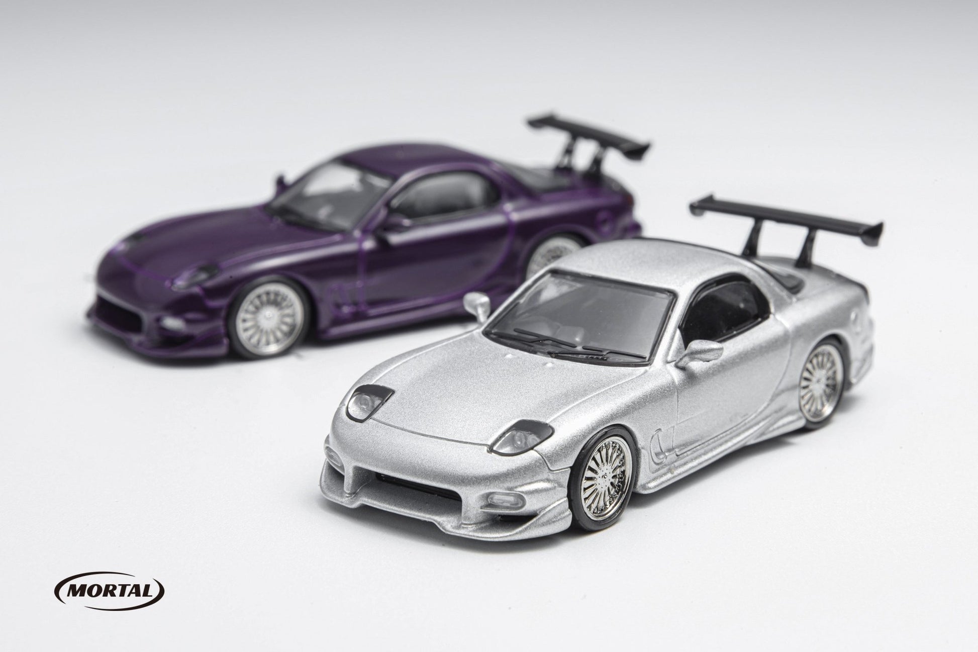 [ PREORDER ] Mortal - 1/64 mazda RX7 Veilside diecast model ( Fast and furious color matching )- SILVER - MODEL CAR UKMODEL CAR#INNO64##TARMAC##diecast_model#