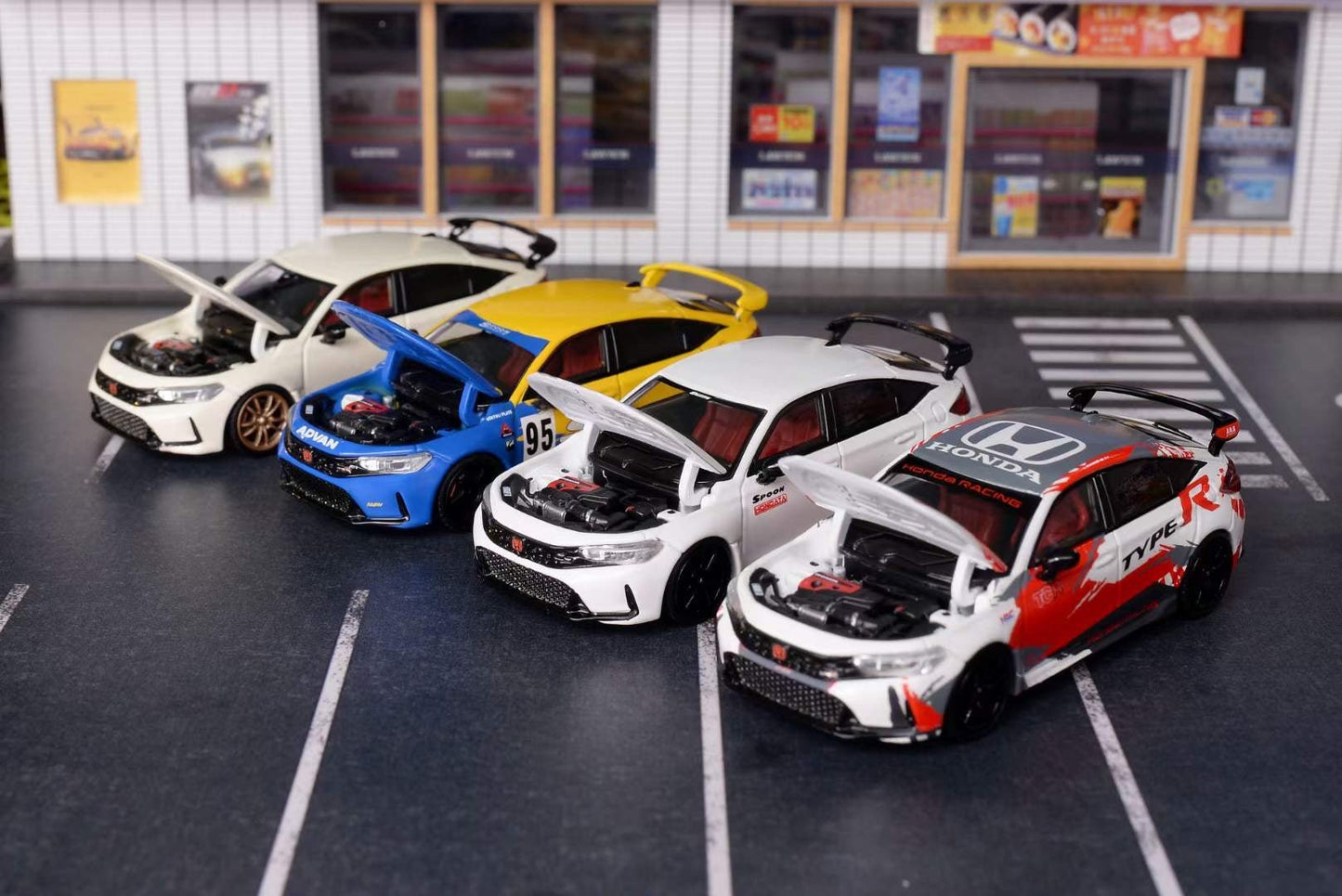 [PREORDER] MOTORHELIX - 1/64 Honda Civic Type R(FL5) diecast model - Pearl White TCR livery - MODEL CAR UKMODEL CAR#INNO64##TARMAC##diecast_model#