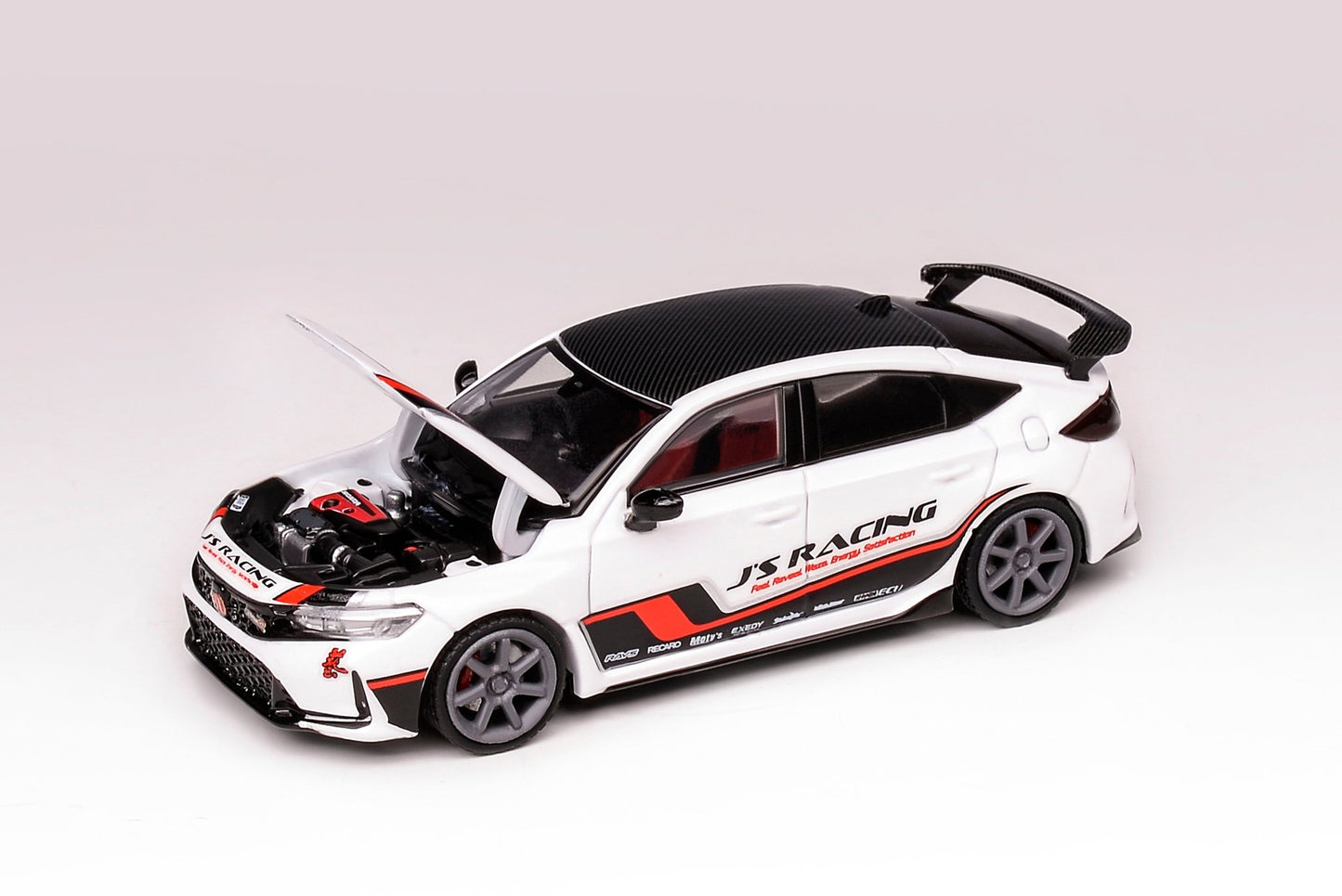 [PREORDER] MOTORHELIX - 1/64 Honda Civic Type R(FL5)J's Racing diecast model car - Pearl White - MODEL CARS UKMODEL CAR#INNO64##TARMAC##diecast_model#