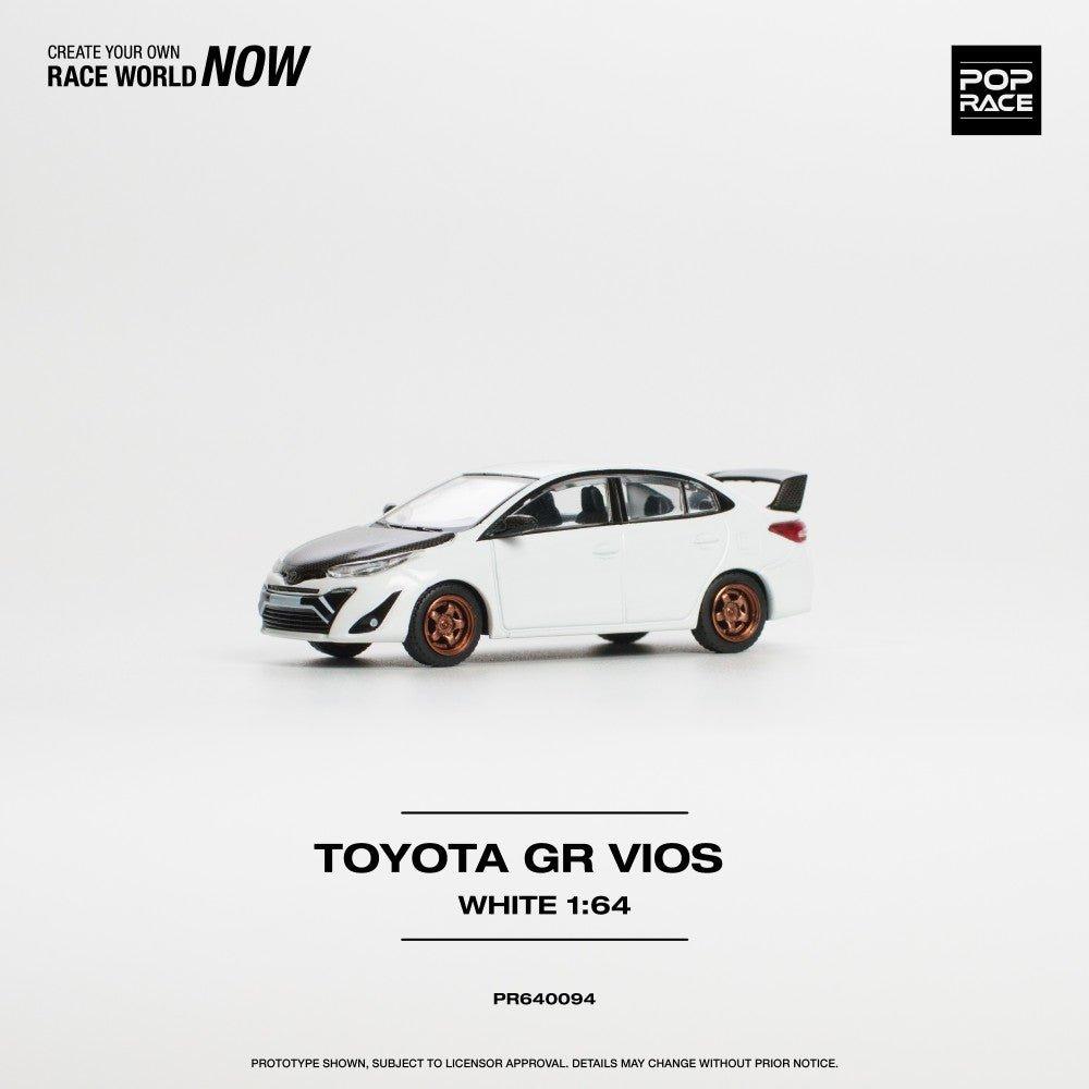 [PREORDER] POP RACE - 1/64 TOYOTA GR VIOS WHITE - MODEL CAR UKMODEL CAR#INNO64##TARMAC##diecast_model#