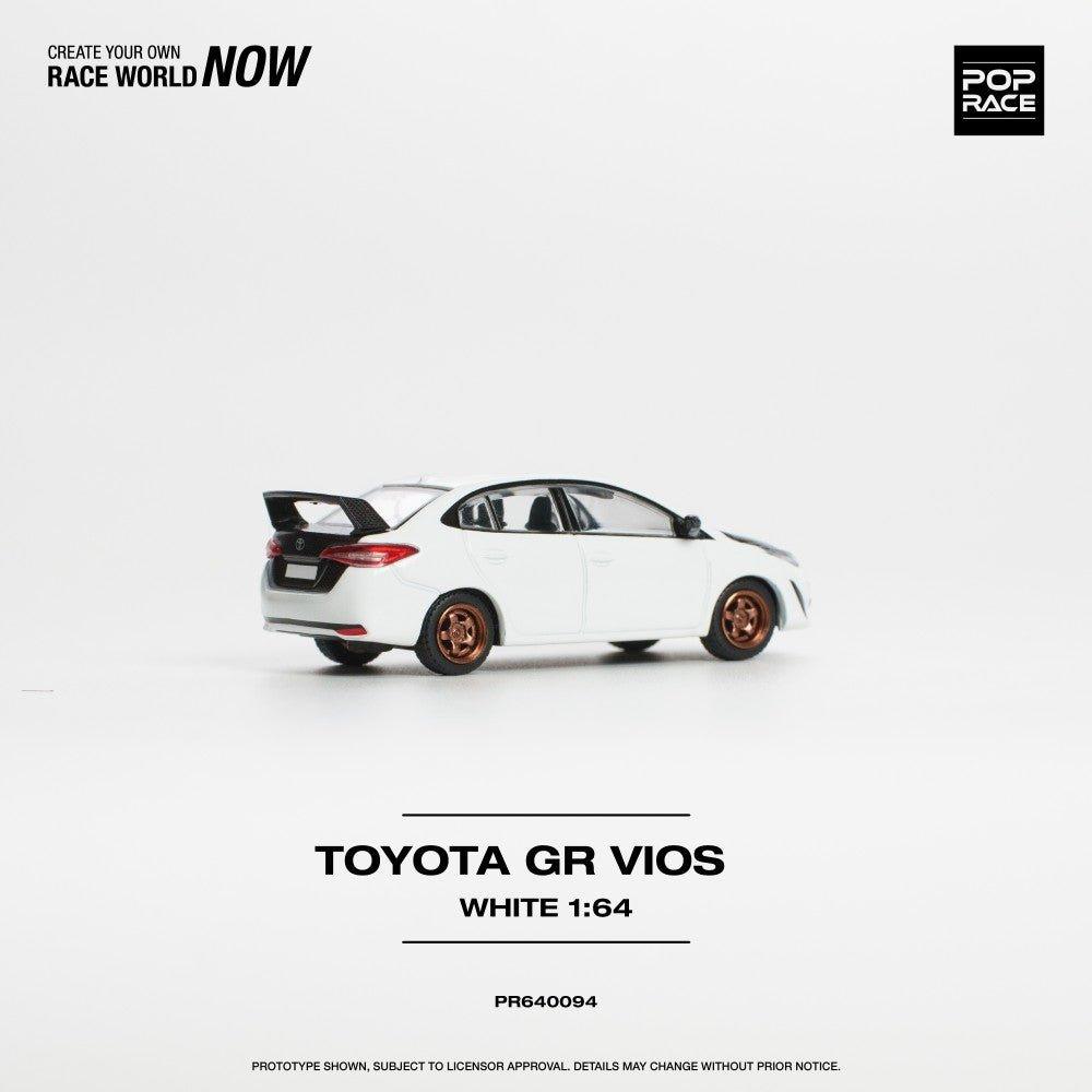 [PREORDER] POP RACE - 1/64 TOYOTA GR VIOS WHITE - MODEL CAR UKMODEL CAR#INNO64##TARMAC##diecast_model#