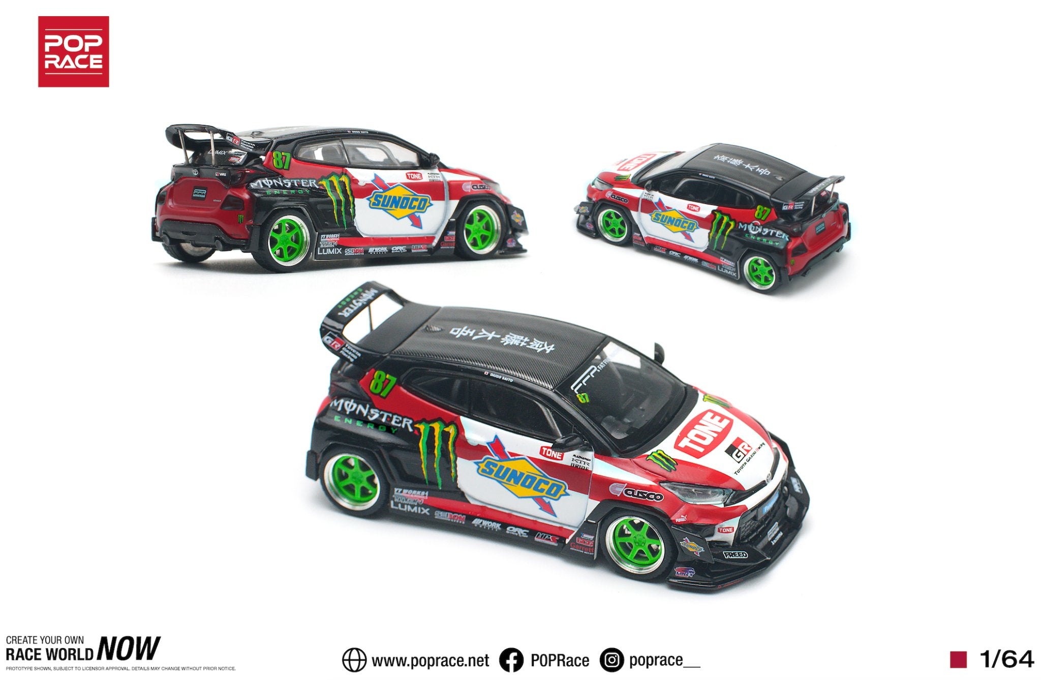 [PREORDER] POP RACE - PANDEM GR YARIS DAIGO SAITO - PR640106 - MODEL ...